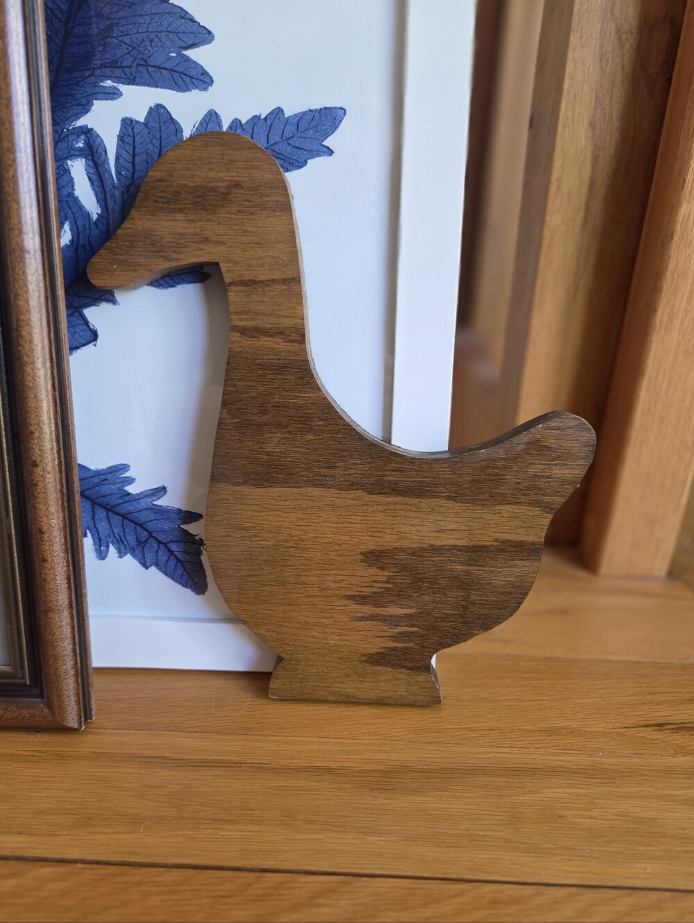 Vintage Wooden Goose Walk Decor